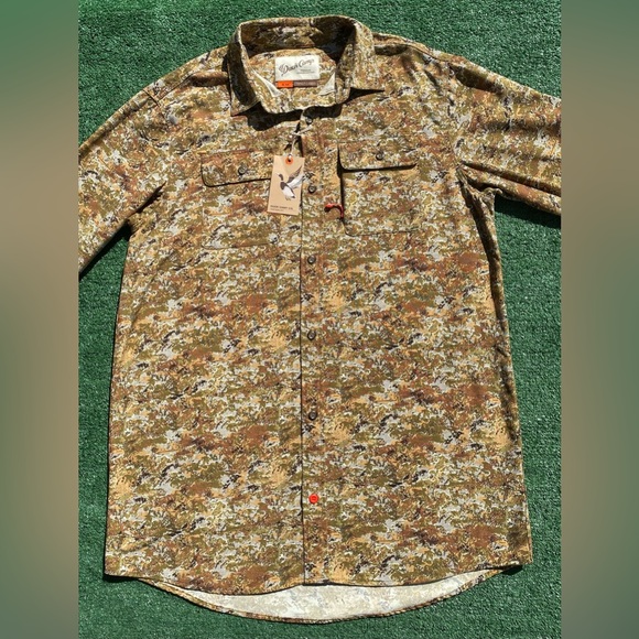 NWT Duck Camp Midland 2.0 Camo Camouflage Button Up Shirt Men’s Size XL Tall - Picture 2 of 10